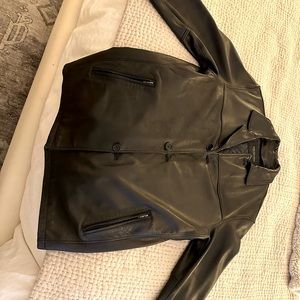 Andrew Marc / New York Men’s Black Leather Coat